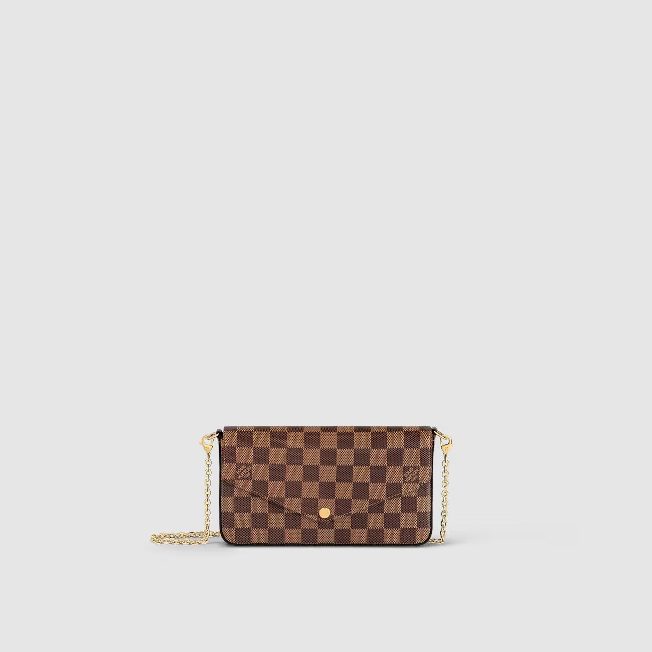 Túi Louis Vuitton Félicie Pochette Nữ Damier Ebene